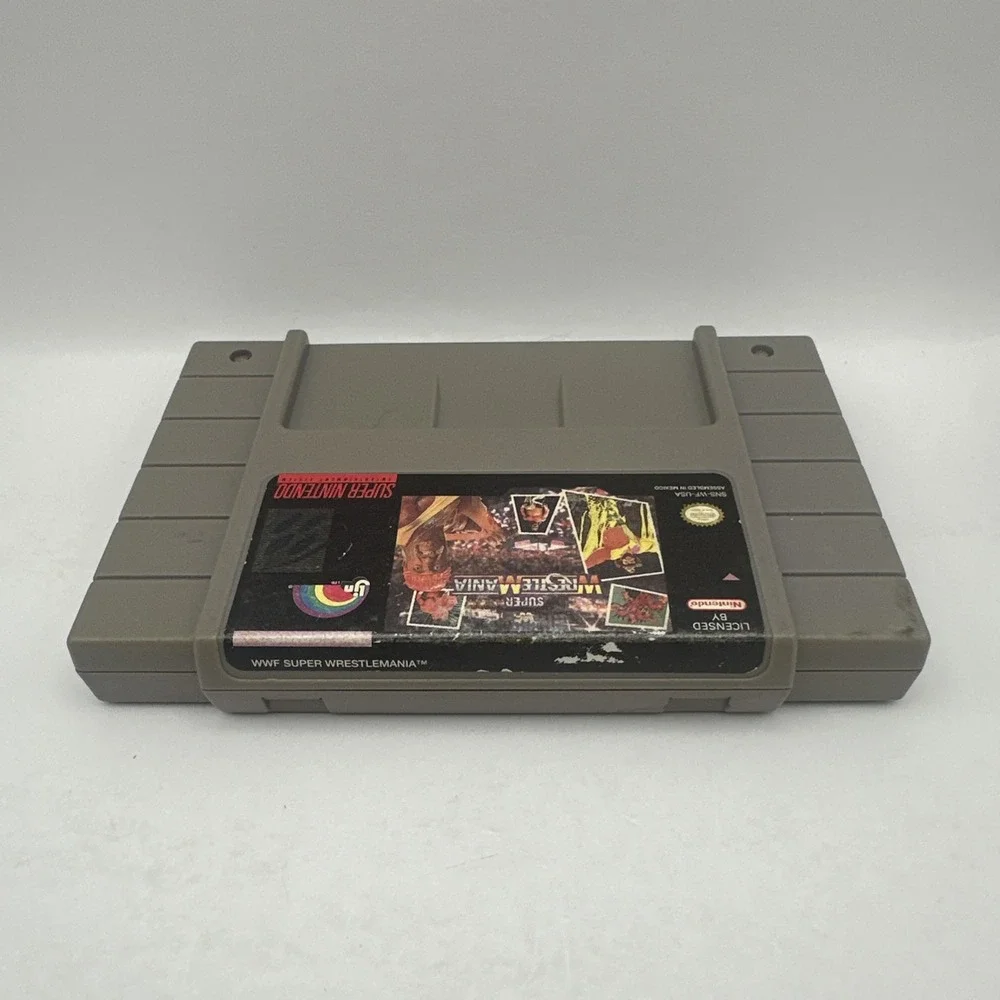 WWF Super WrestleMania Super Nintendo SNES Game Cartridge